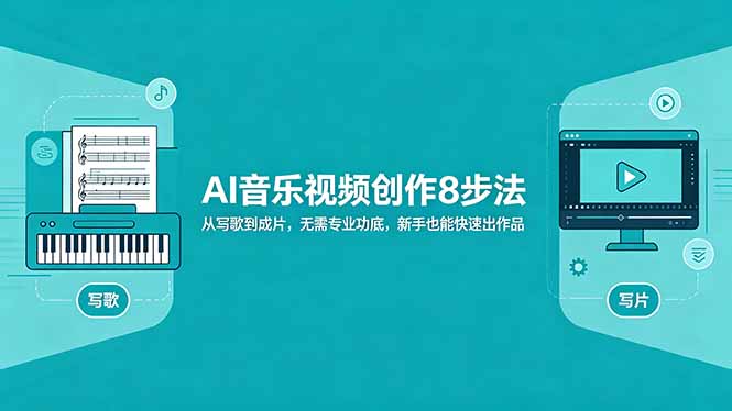 AI音乐视频创作8步法:从写歌到成片,无需专业功底,新手也能快速出作品-大表哥网创