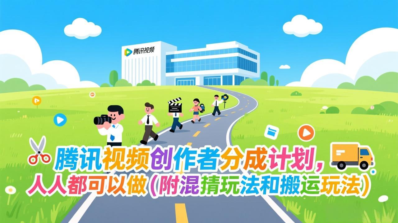 腾讯视频创作者分成计划，人人都可以做(附混剪玩法和搬运玩法-大表哥网创