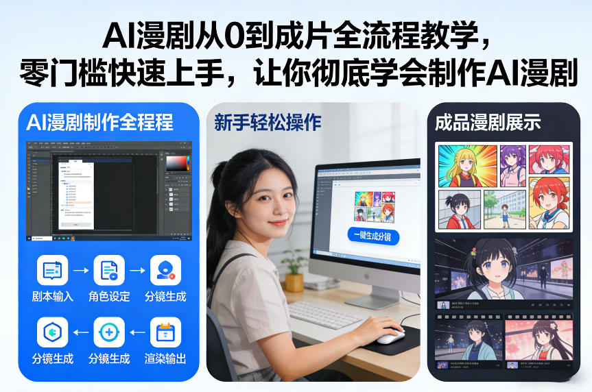 AI漫剧从0到成片全流程教学，零门槛快速上手，让你彻底学会制作AI漫剧【保姆级教程】-大表哥网创