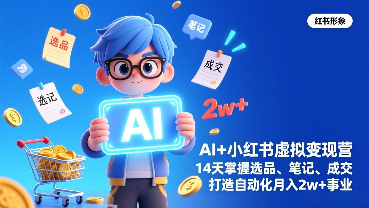 AI+小红书虚拟变现营(完结-大表哥网创