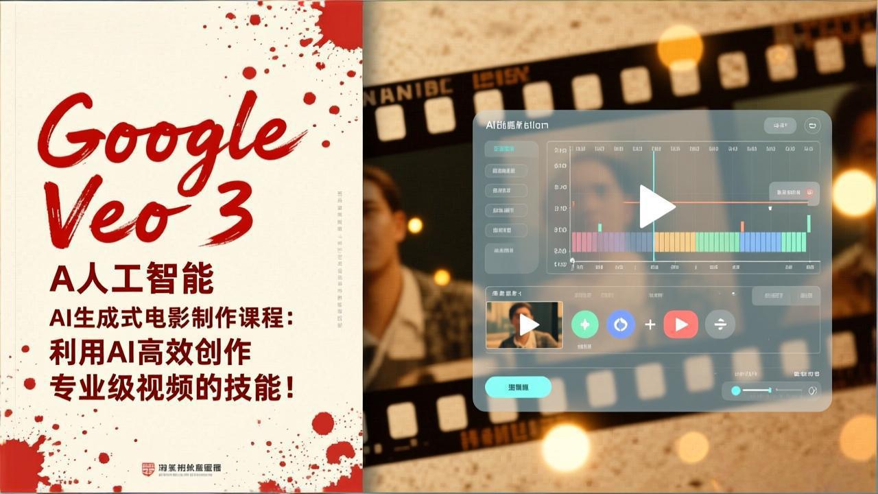 Google Veo 3人工智能AI生成式电影制作课程：利用AI高效创作专业级视频的技能！-大表哥网创