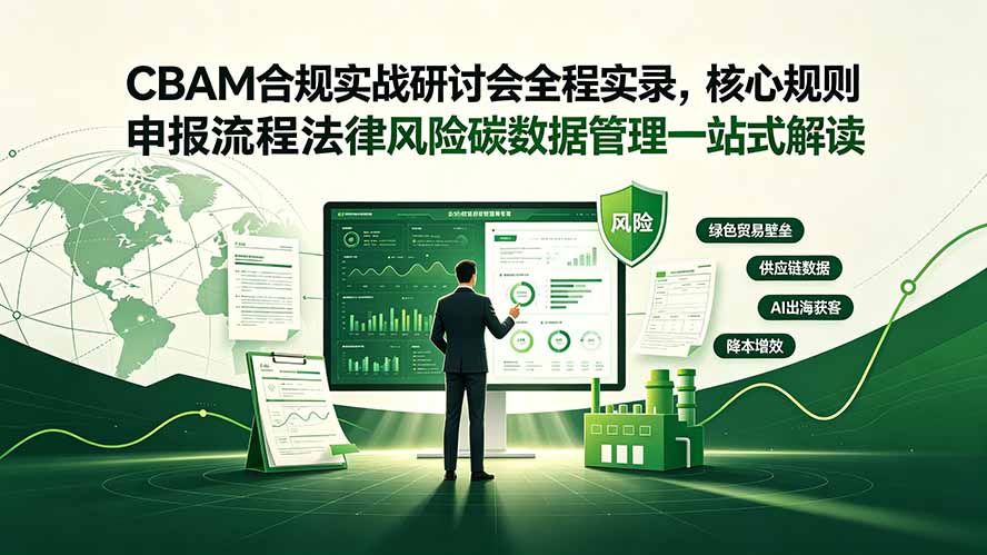 CBAM合规实战研讨会全程实录，核心规则申报流程法律风险碳数据管理一站式解读-大表哥网创
