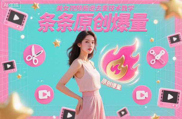 美女视频搬运去重技术教学，条条原创爆量-大表哥网创