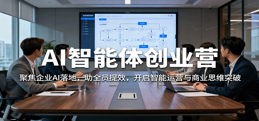 AI智能体创业营：聚焦企业AI落地，助全员提效，开启智能运营与商业思维突破-大表哥网创