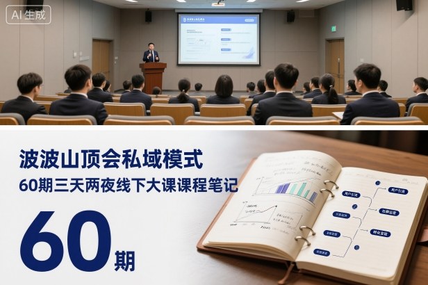 波波山顶会私域模式60期三天两夜线下大课课程笔记(文档)-大表哥网创