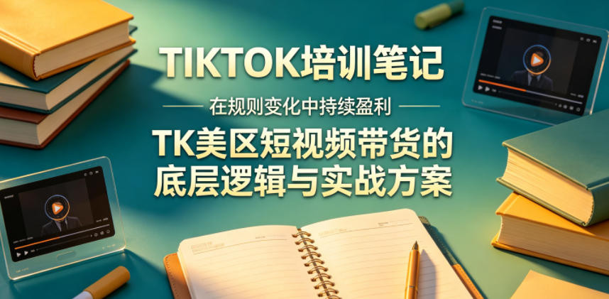 视界跨境TIKTOK4月17培训笔记，在规则变化中持续盈利，TK美区短视频带货的底层逻辑与实战方案【文档】-大表哥网创