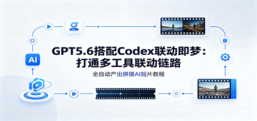 GPT5.6搭配Codex联动即梦：打通多工具联动链路，全自动产出拼接AI短片教程-大表哥网创