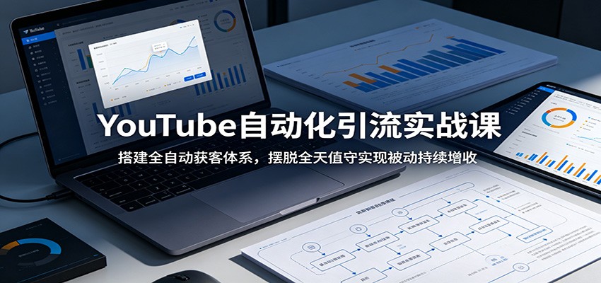 YouTube自动化引流实战课：搭建全自动获客体系，摆脱全天值守实现被动持续增收-大表哥网创