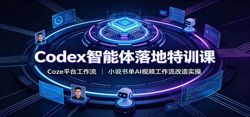 Codex智能体落地特训课：Coze平台工作流，小说书单AI视频工作流改造实操-大表哥网创