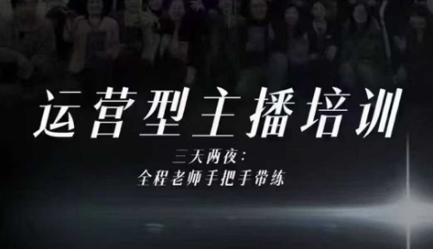 婉婉运营型主播培训线下课，主播四大能力，十小时线下录像+字幕，内容比线上课干-大表哥网创