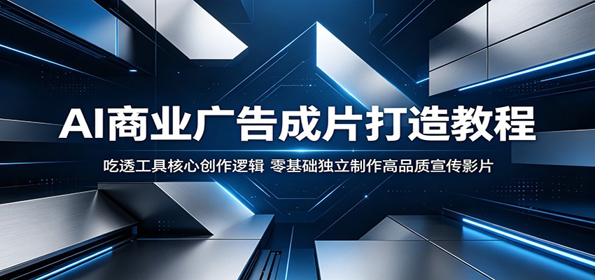 AI商业广告成片打造教程：吃透工具核心创作逻辑，零基础独立制作高品质宣传影片-大表哥网创