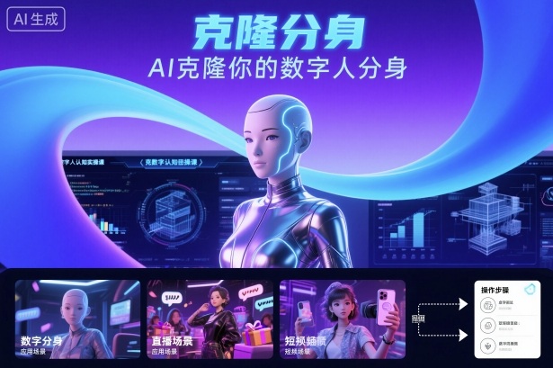 AI数字人认知实操课，克隆你的数字人分身-大表哥网创