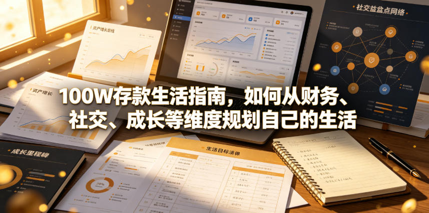 付费文章：100W存款生活指南，如何从财务、社交、成长等维度规划自己的生活-大表哥网创