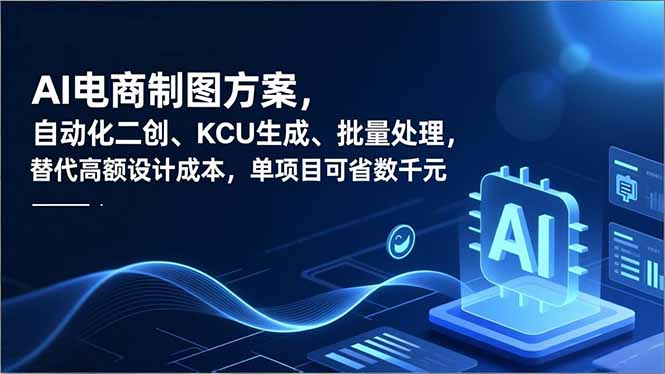 AI电商制图方案，自动化二创、SKU生成、批量处理，替代高额设计成本，单项目可省数千元-大表哥网创