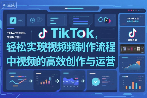 TikTok中视频制做流程，轻松实现Tk中视频的高效创作与运营-大表哥网创