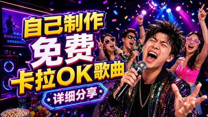 免费卡拉OK歌曲制作全攻略：音轨分离字幕制作，零基础快速做出专业K歌视频-大表哥网创