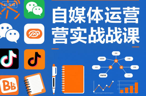 自媒体运营实战课，掌握一套系统的自媒体运营底层方法论，成为优秀的内容创作者-大表哥网创