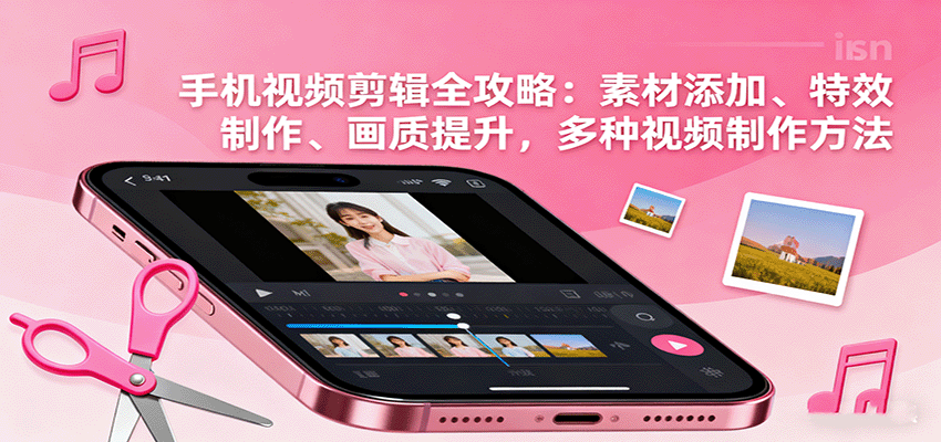 手机视频剪辑全攻略：素材添加、特效制作、画质提升，多种视频制作方法-大表哥网创