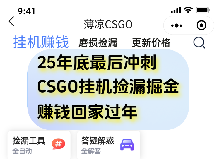 用CSGO游戏挂机捡漏掘金赚钱掘金，一部手机轻松日入500+-大表哥网创