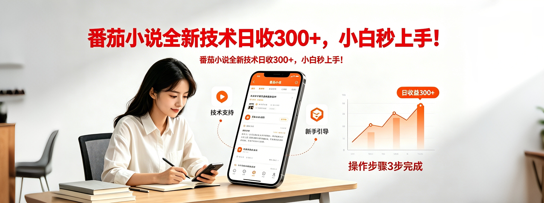 番茄小说全新技术全新玩法！无脑日收300+-大表哥网创