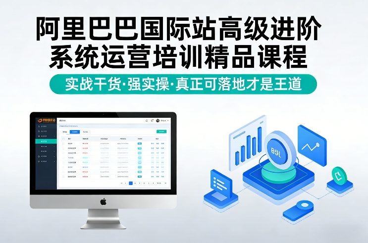 阿里巴巴国际站高级进阶系统运营培训精品课程，实战干货，强实操，真正可落地才是王道-大表哥网创