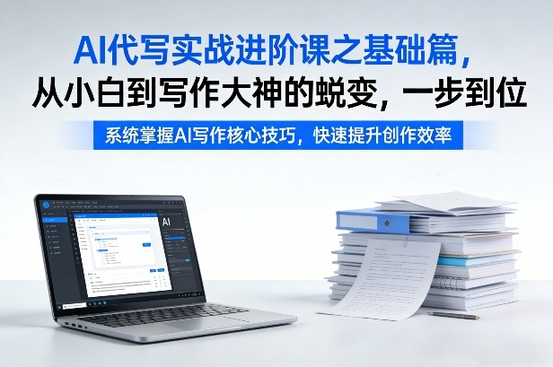 AI代写实战进阶课之基础篇，从小白到写作大神的蜕变，一步到位【揭秘】-大表哥网创