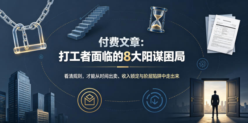 付费文章：打工者面临的8大阳谋困局-大表哥网创