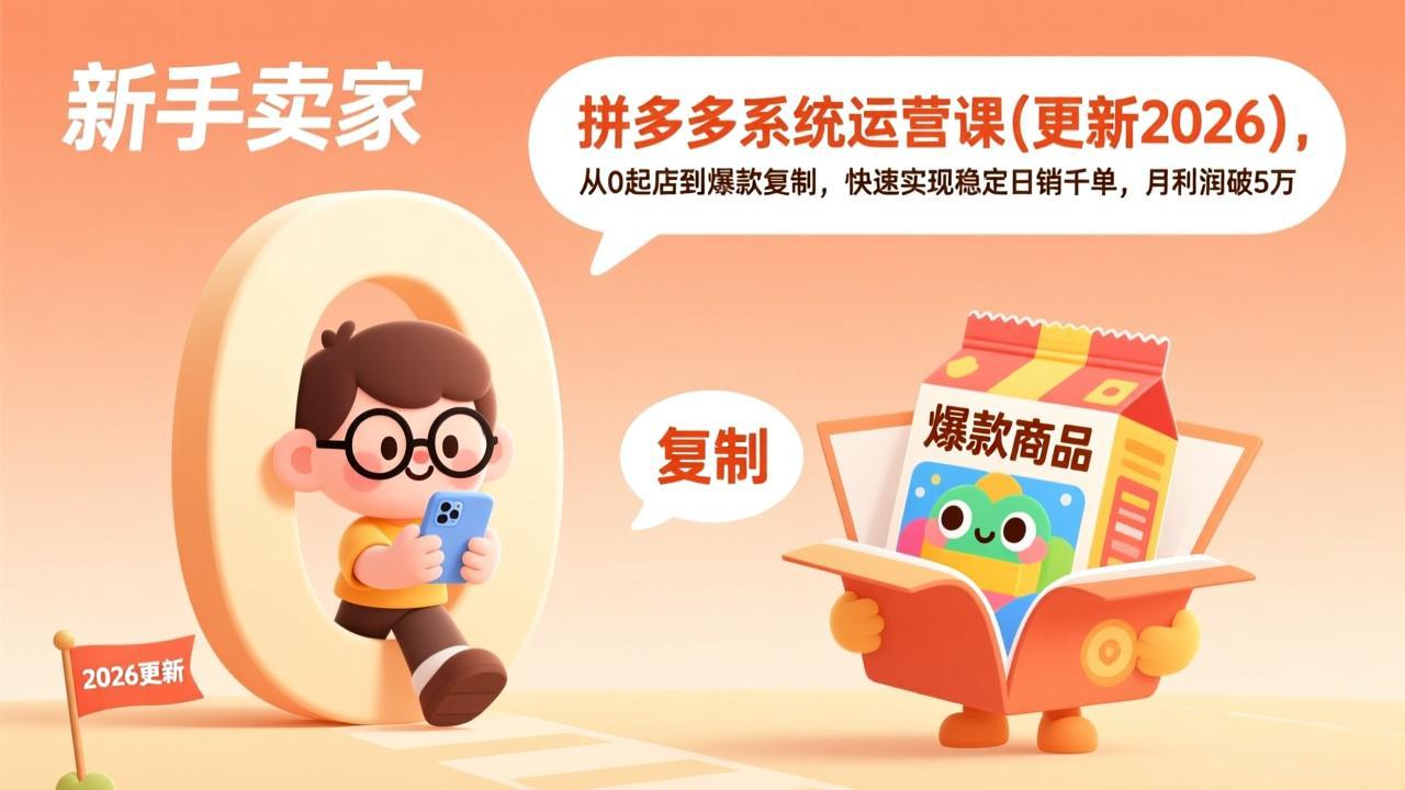 拼多多系统运营课(更新2026-大表哥网创