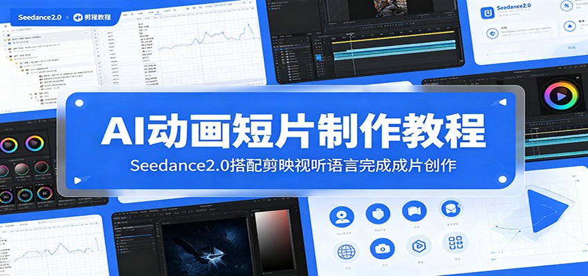 AI动画短片制作教程：Seedance2.0搭配剪映视听语言完成成片创作-大表哥网创