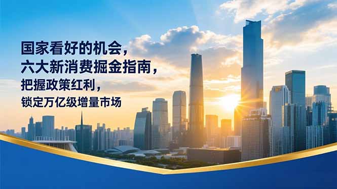 某付费文章：国家看好的机会，六大新消费掘金指南，把握政策红利，锁定万亿级增量市场-大表哥网创