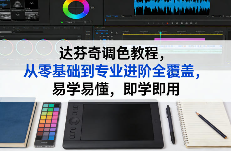 达芬奇调色教程，从零基础到专业进阶全覆盖，易学易懂，即学即用-大表哥网创