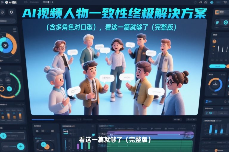 AI视频人物一致性终极解决方案(含多角色对口型)，看这一篇就够了(完整版)-大表哥网创