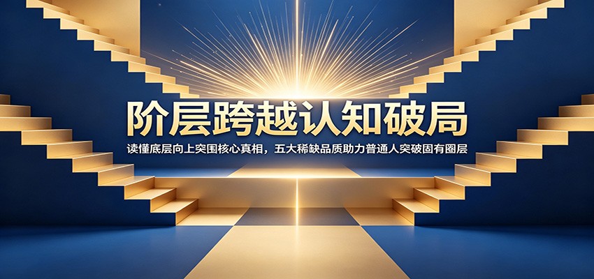 阶层跨越认知破局：读懂底层向上突围核心真相，五大稀缺品质助力普通人突破固有圈层-大表哥网创