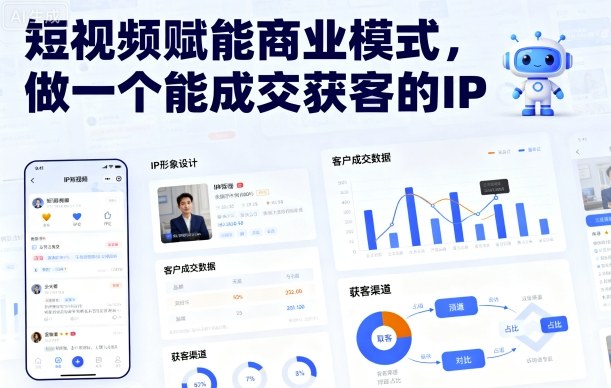 短视频赋能商业模式，做一个能成交获客的IP(更新)-大表哥网创