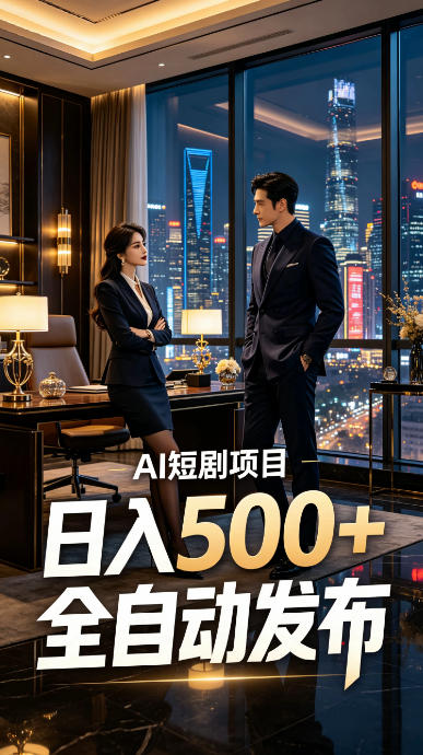 快手AI短剧自动发布,矩阵批量运营变现,轻资产副业项目,日入500+【揭秘】-大表哥网创