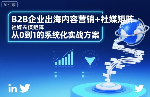 B2B企业出海内容营销+社媒矩阵，从0到1的系统化实战方案-大表哥网创