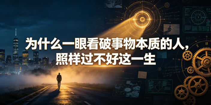 付费文章：为什么一眼看破事物本质的人，照样过不好这一生-大表哥网创